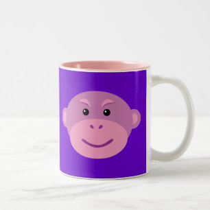 Purple Monkey Two-Tone Coffee Mug