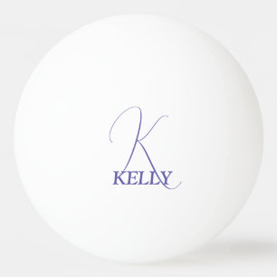 Purple Monogrammed Ping Pong Balls
