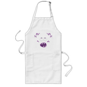 Purple Monster Face Apron