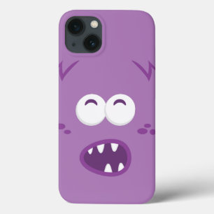 Purple Monster Face iPad Case