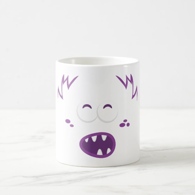 Purple Monster Face Mug (Center)