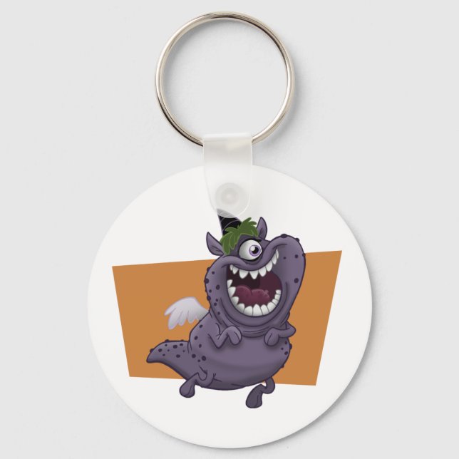 Purple Monster Keychain (Front)