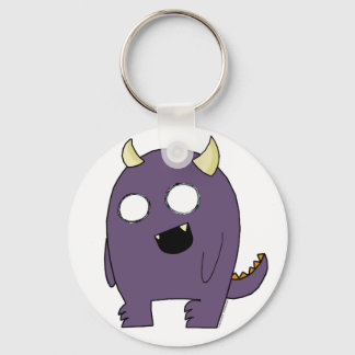 Purple Monster Keychain
