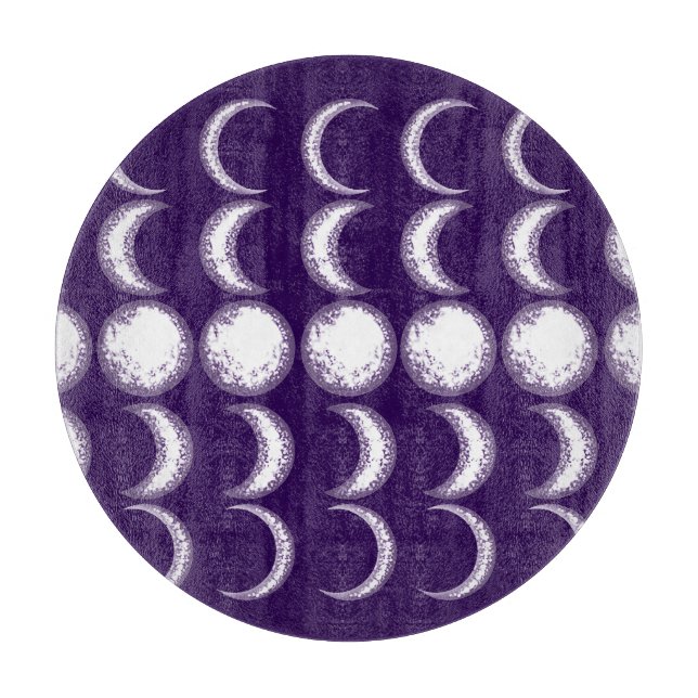 Purple Moon Child Cutting Board (Front)