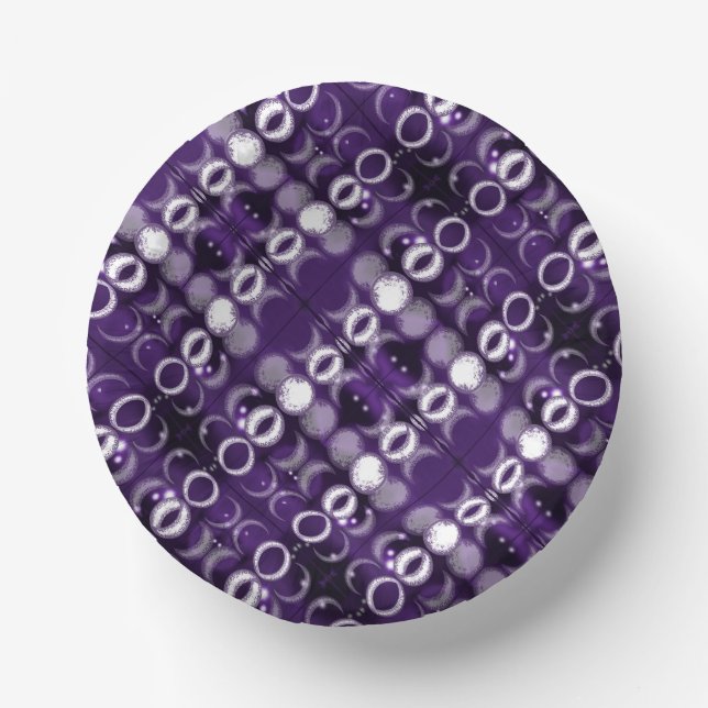 Purple Moon Child Paper Bowls Plate (Front)