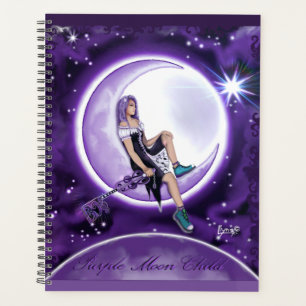 Purple moon child planner