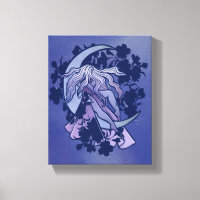 Purple Moon Goddess Wiccan Triple Moon Symbol 