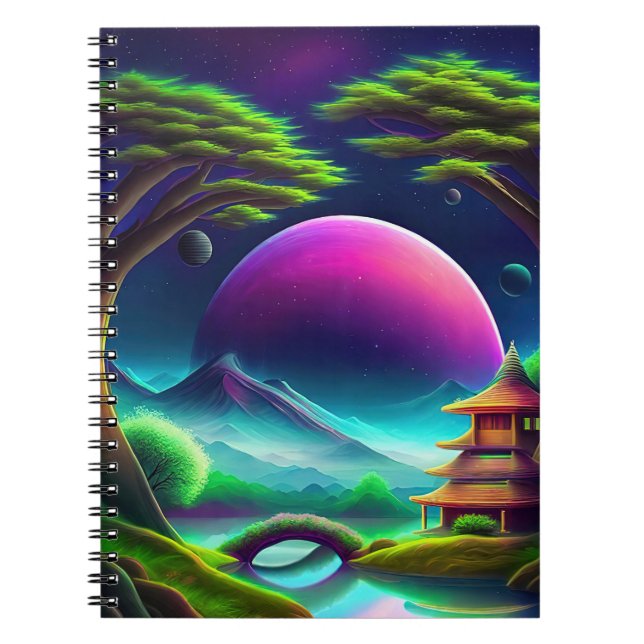 Purple moon notebook (Front)