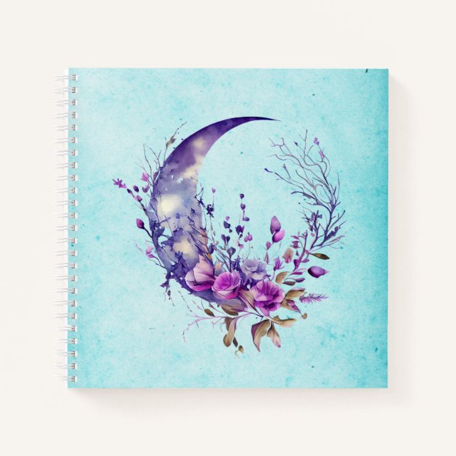 Purple Moon  Notebook (Front)