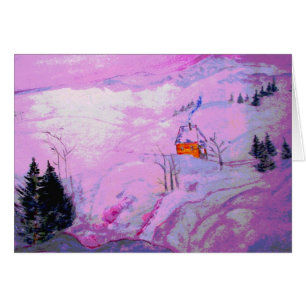purple moonlight snow