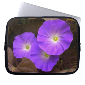 Purple Morning Glories Laptop Sleeve