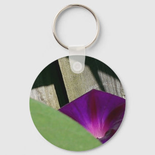 Purple Morning Glory Key Chain