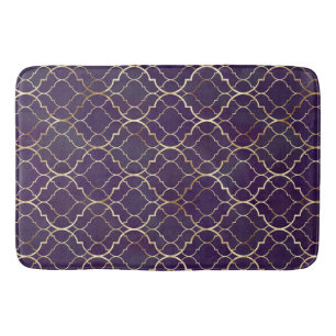 Purple Moroccan  Bath Mat