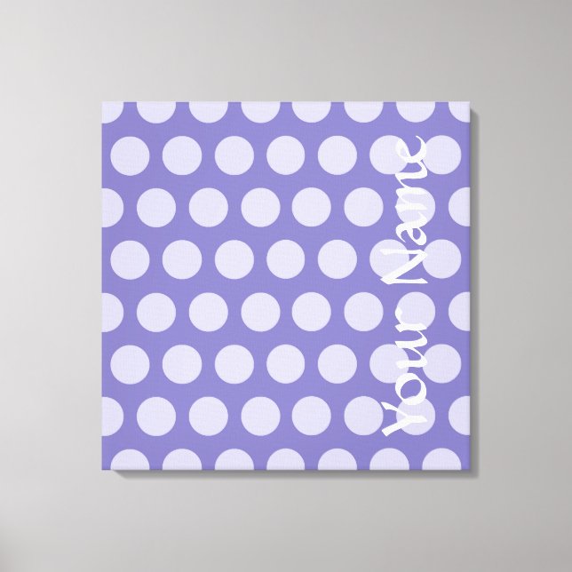 Purple Moroccan Moods Dots Canvas Print (Front)