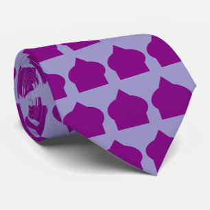 Purple Moroccan Pattern Design Tie