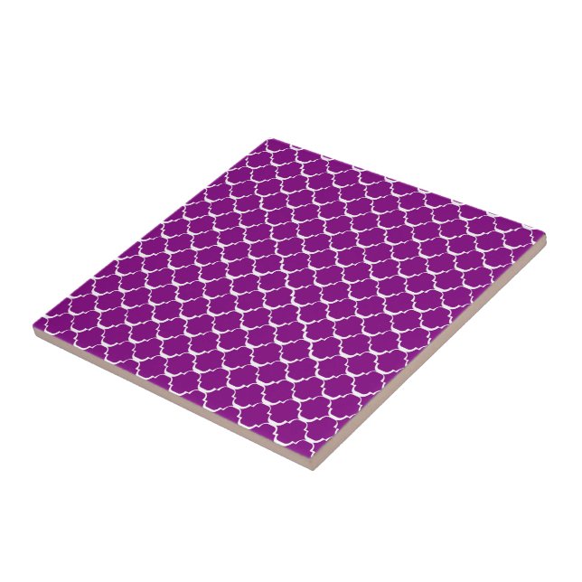 Purple Moroccan Style Tile (Side)