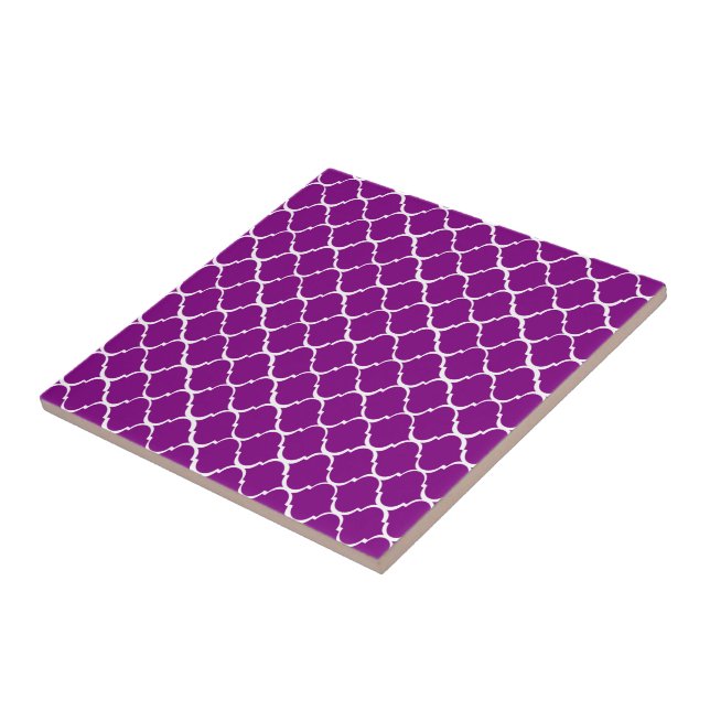 Purple Moroccan Style Tile (Side)