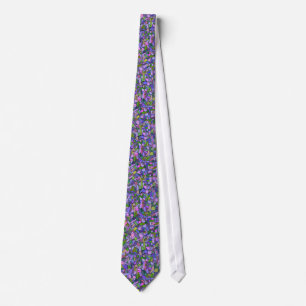 Purple Mosaic Abstract Tie