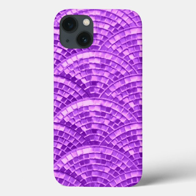 Purple Mosaic Design iPad Mini Case (Back)