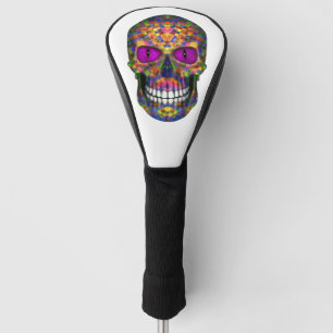 Purple Mosaic  Sugar Skull Zombie Driver  Covers