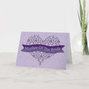 Purple Mother of the Bride Card