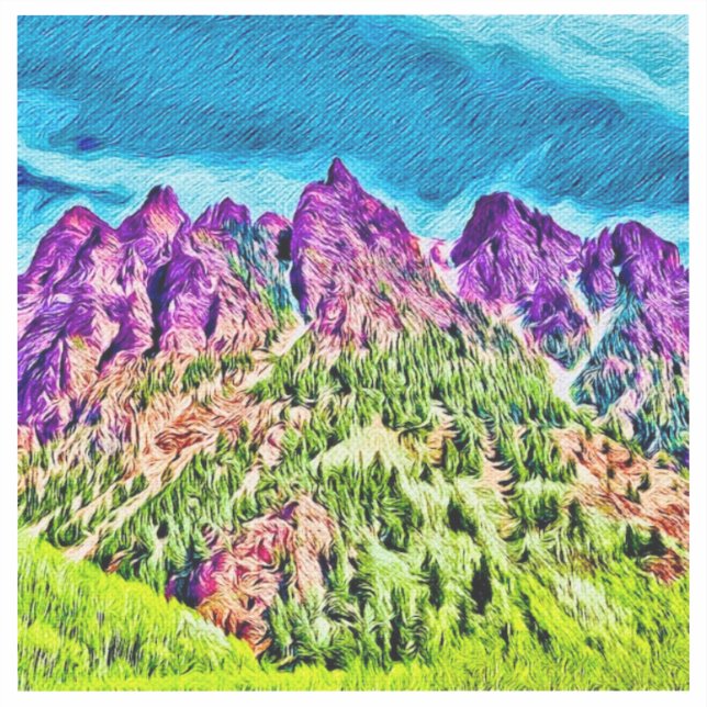 Purple Mountain Majesties Vinyl Sticker (Front)