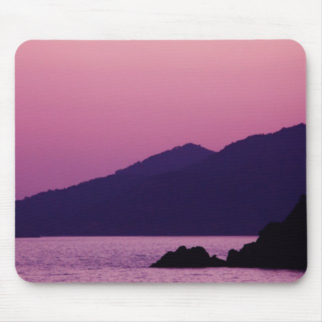 purple mountain sunset mousepad (Front)