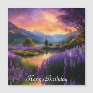 Purple Mountain Valley Sunrise Birthday
