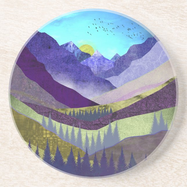 Purple Mountains Majesty Coaster (Front)