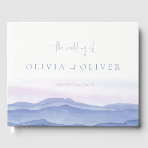 Purple Mountains Wedding Guest Book