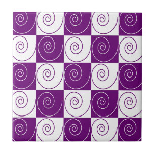 Purple Mousey Tails Tile