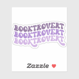 Purple Multicolored Retro Booktrovert Vinyl