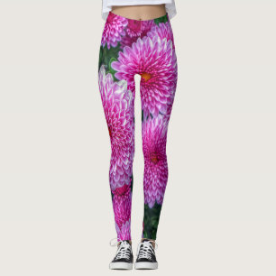 Purple Mums Leggings