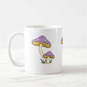 Purple Mushroom Coffee Mug