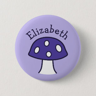 Purple Mushroom Name Button