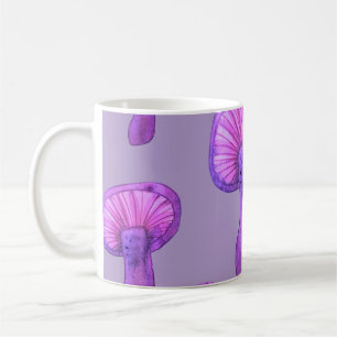 Purple mushroom party coffee mug