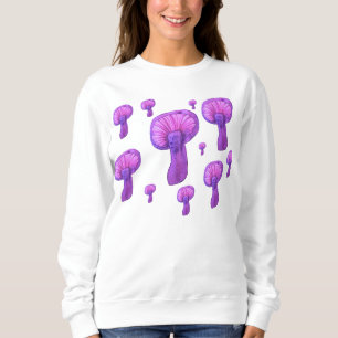 Purple mushroom party sweatshirt