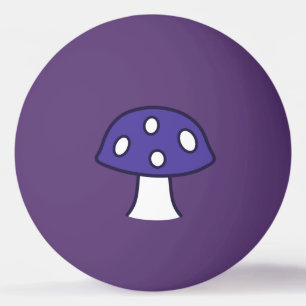 Purple Mushroom Ping Pong Ball