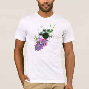 Purple Music Montage 2  Men's T-Shirt