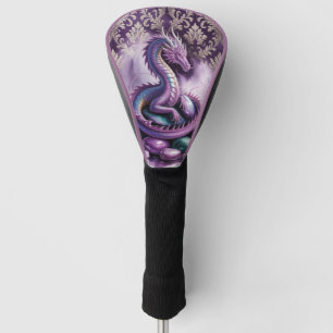 Purple Mystic Dragon Gothic Golf Head Cover
