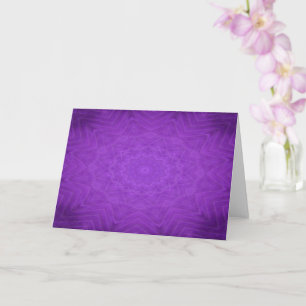 Purple Mystical Mandala Card