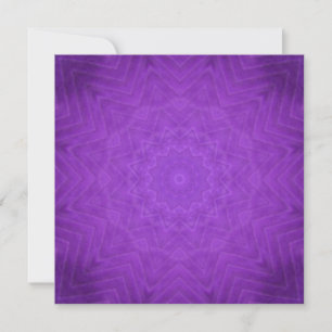 Purple Mystical Mandala Card