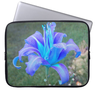 Purple N Turquiose Lily Laptop Sleeve