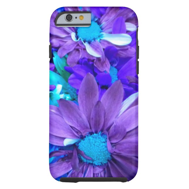 Purple N Turquoise Bouquet iPhone 6 case (Back)