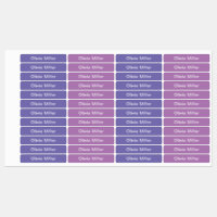Purple name labels for school camp daycare