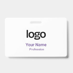 Purple Name Tags Badges