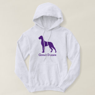 Purple Natural Great Dane Hoodie