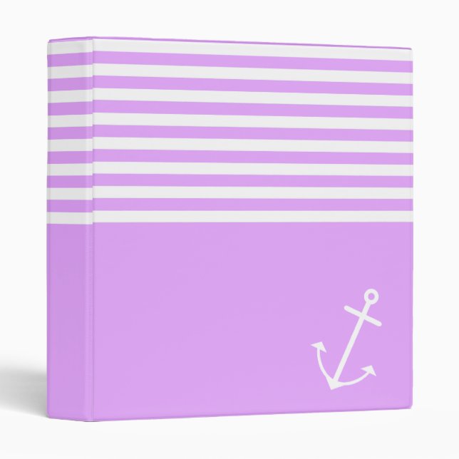Purple Nautical Binder (Front/Spine)