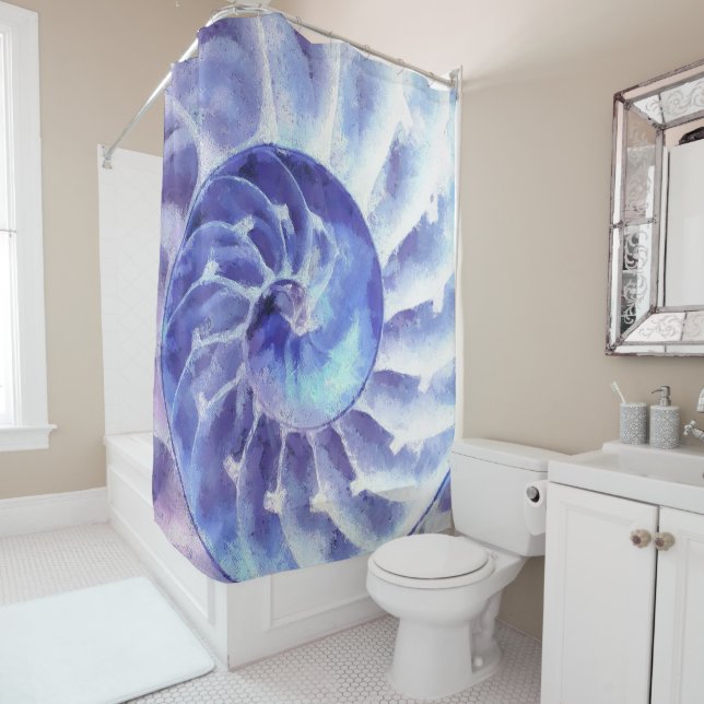 Purple Nautilus Art (In Situ)
