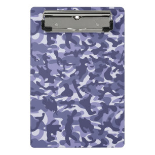 Purple Navy Camouflage Mini Clipboard